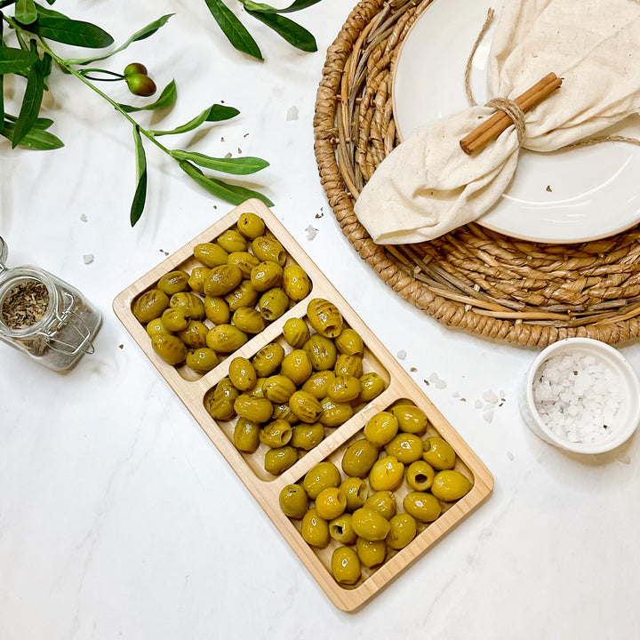 Sergio's Three-Section Bamboo Serving Tray