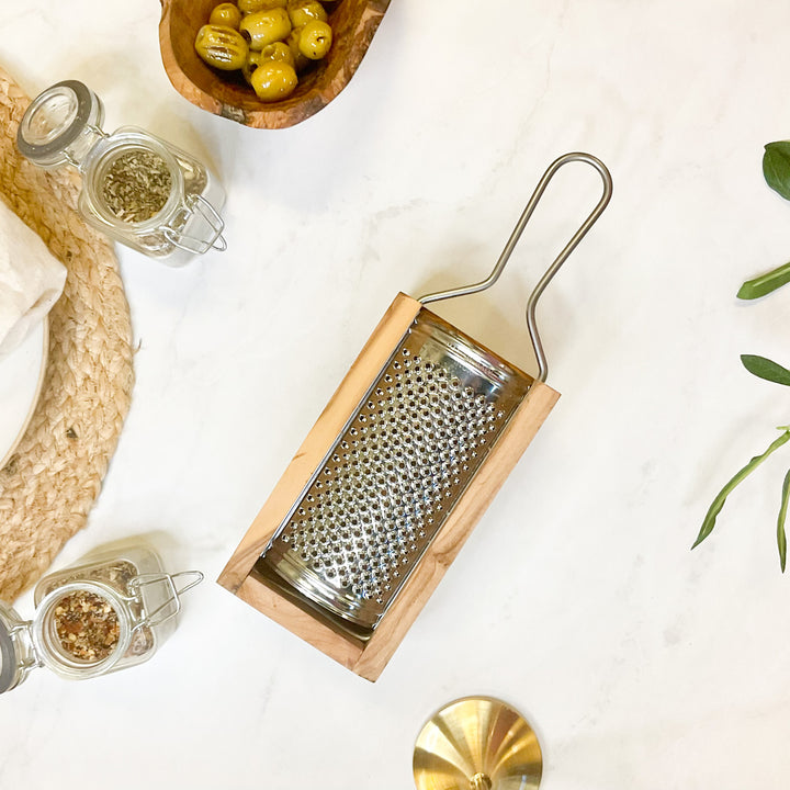 Sergio's Italian Olivewood Cheese Grater Box