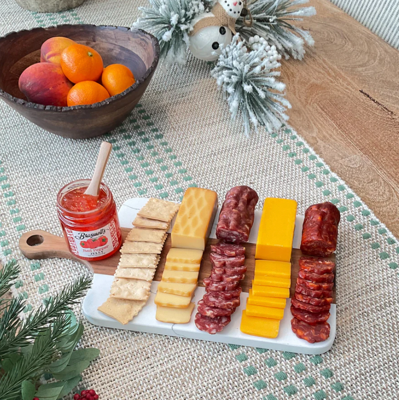 Sergio's Charcuterie 7-Piece Marble & Acacia Wood Holiday Collection