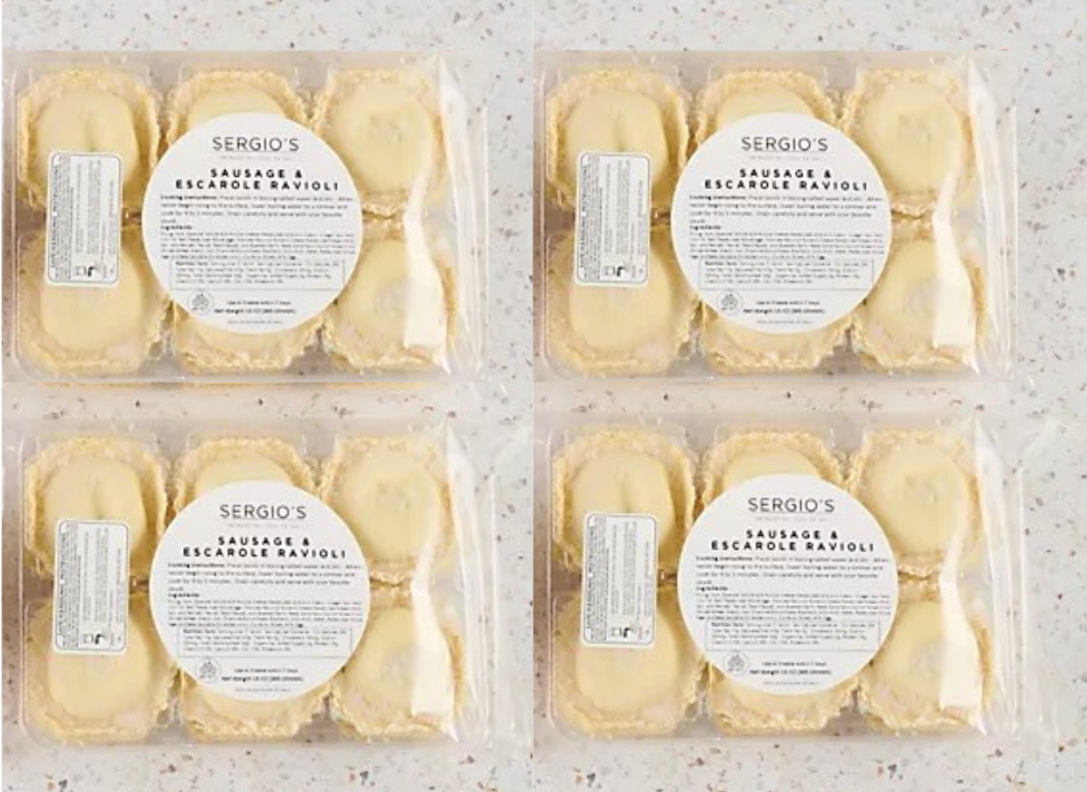 Sergio's Sausage & Escarole Ravioli - 48 count