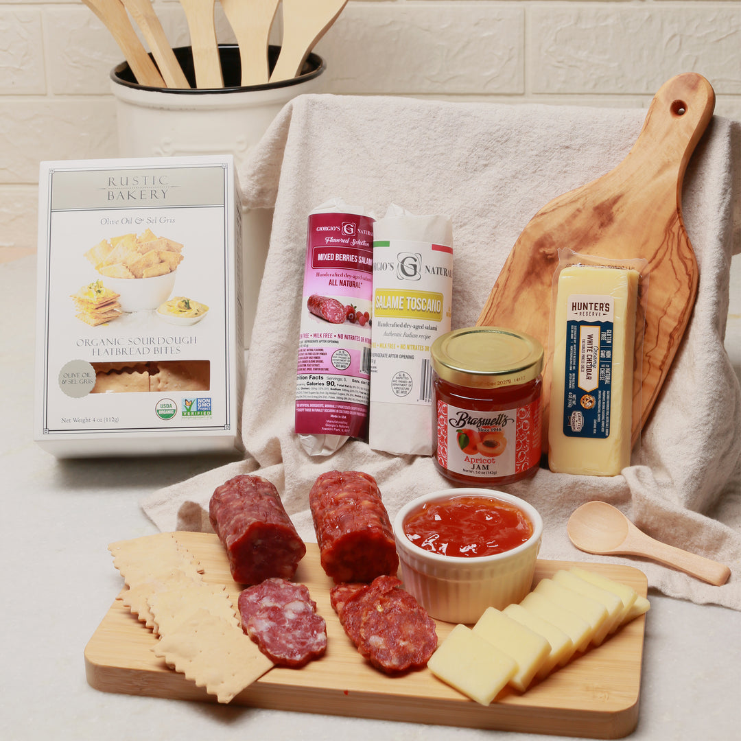 Sergio's Charcuterie & Cheese 8-Piece Olivewood Mini Serving Set