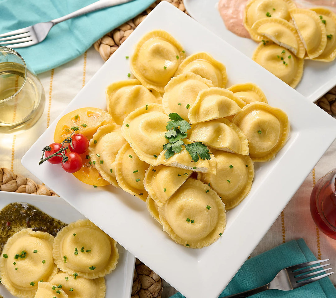 Sergio’s Burrata Ravioli with Marinara Sauce