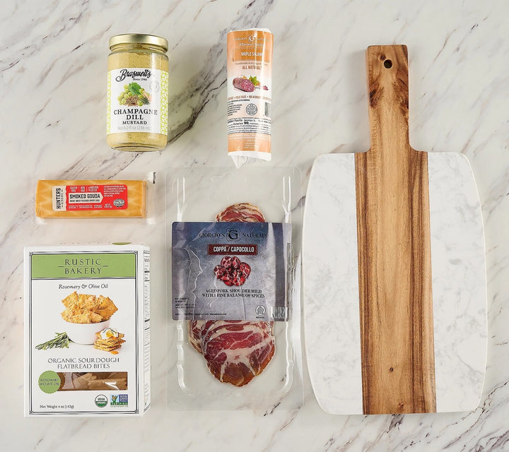 Sergio’s Marble & Acacia Wood Charcuterie Collection
